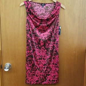 BCX Pink and Brown bubble dress
